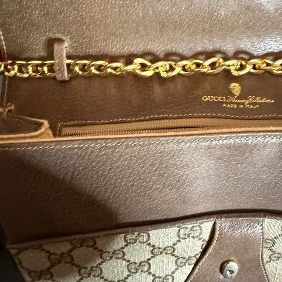 Gucci Tan and Gold Clutch Bag - Picture 10 of 11